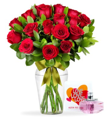 24 Rosas con Perfume Love Agatha