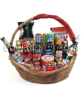 Canasta de Selección de Cervezas Importadas y Snacks