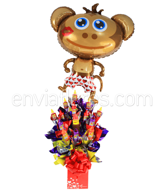 Candy Bouquet Party Lucas con Globo Grande