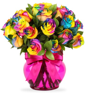 Arreglo de 24 Rosas De Colores