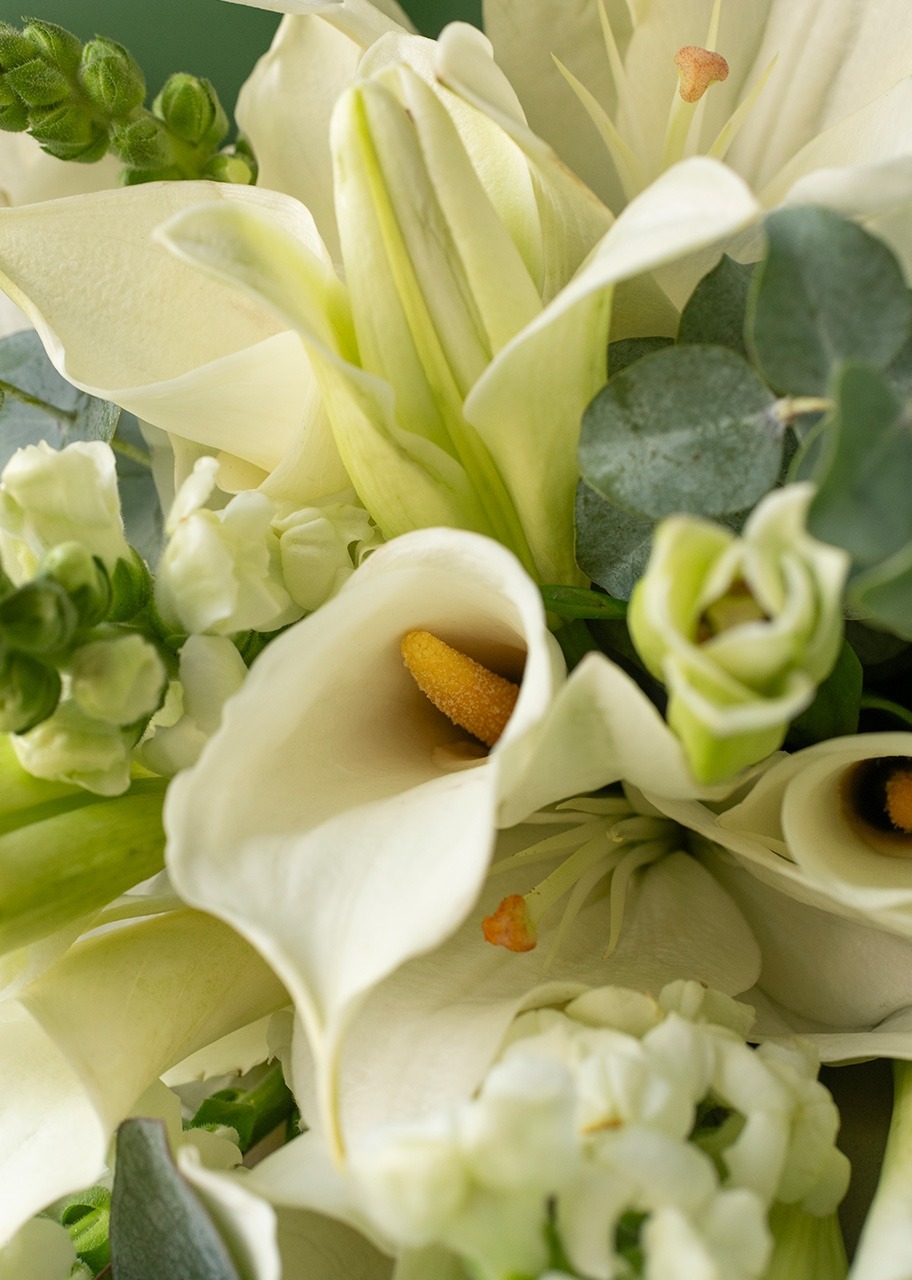 Imagen para 10 Alcatraces y Lilys en ramo - 4