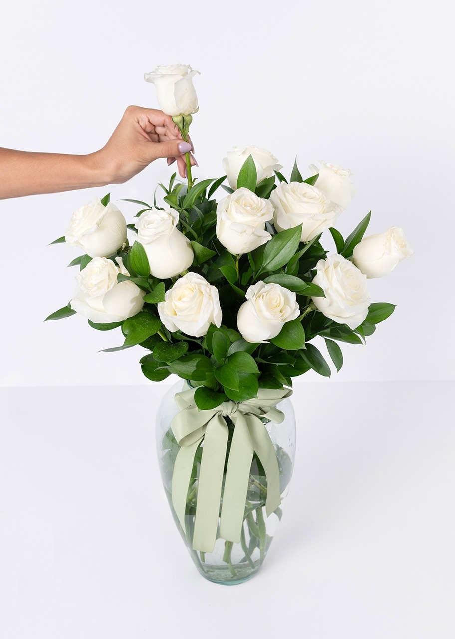 Imagen para 12 Rosas Blancas - 2