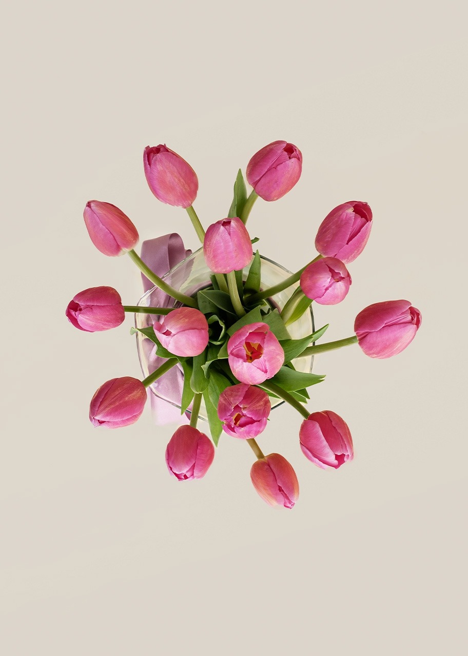 Imagen para Personaliza con Mini Foto 15 Tulipanes Rosas - 3