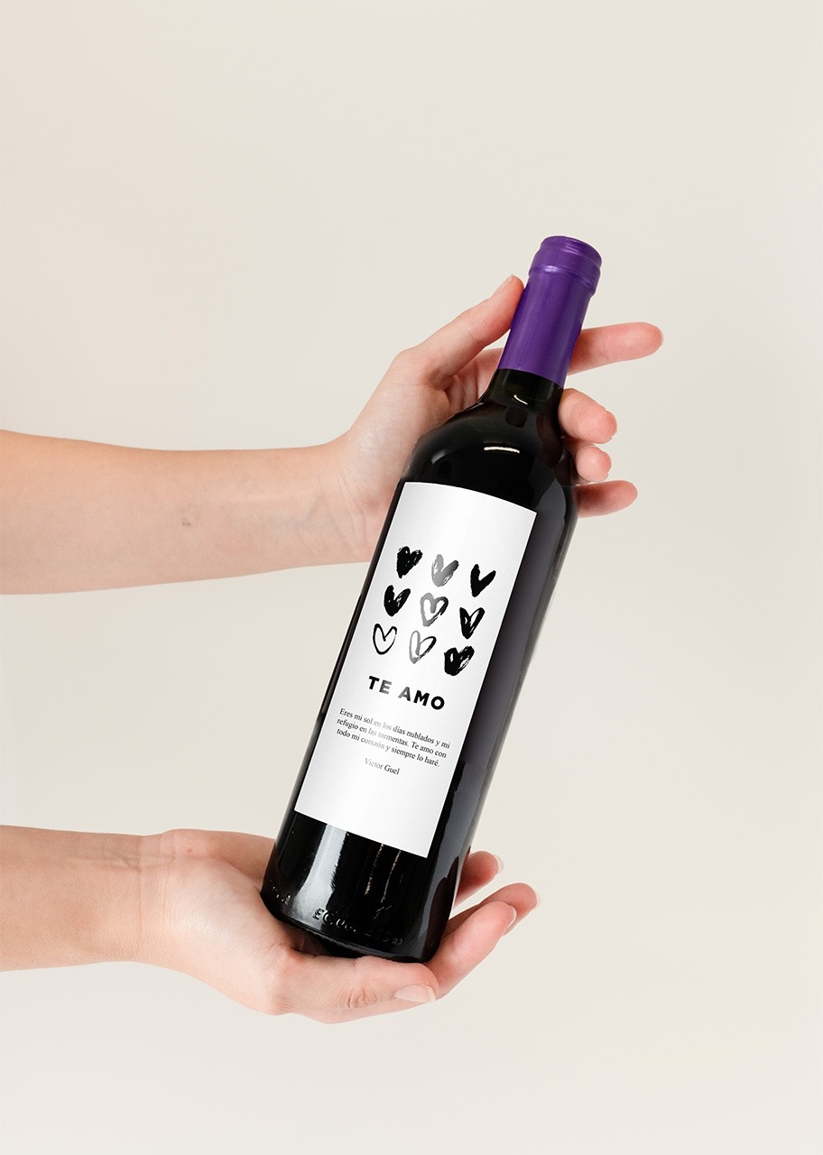 Imagen para Personaliza Vino concha y toro con etiqueta "Te amo" - 3