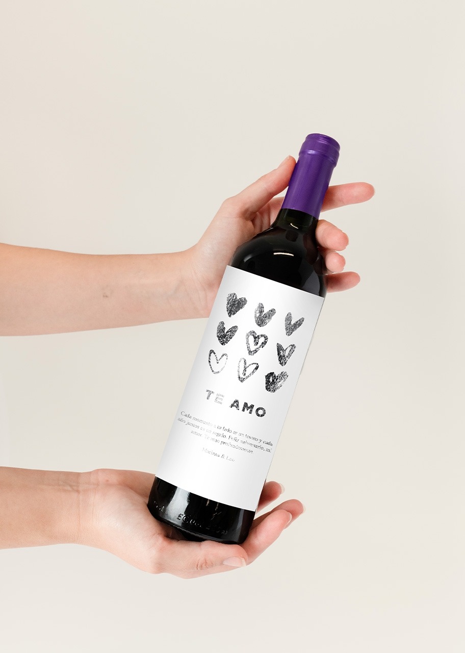 Imagen para Personaliza Vino concha y toro con etiqueta "Te amo" - 2