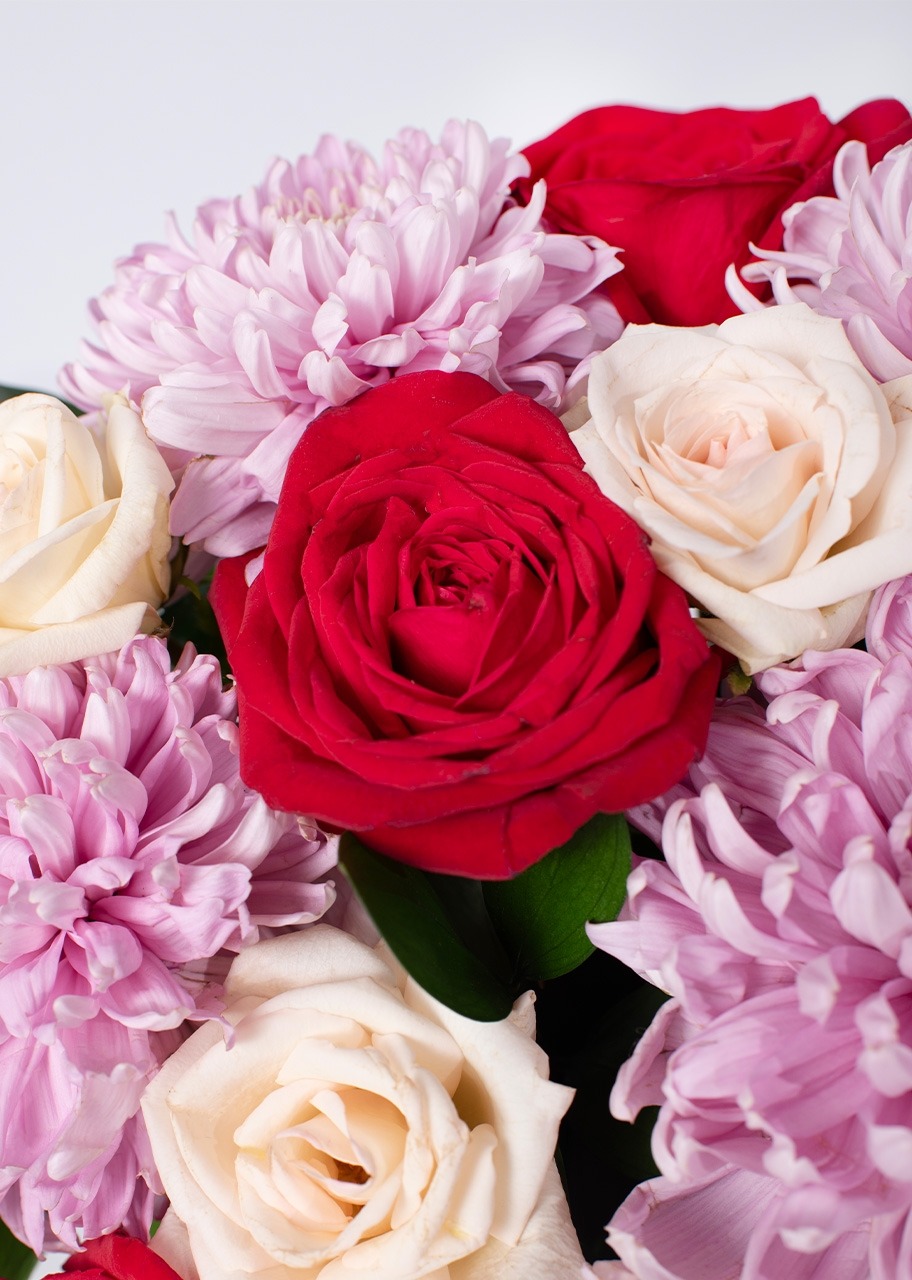 Imagen para Arreglo de Rosas Rojas y Roxanas - 4