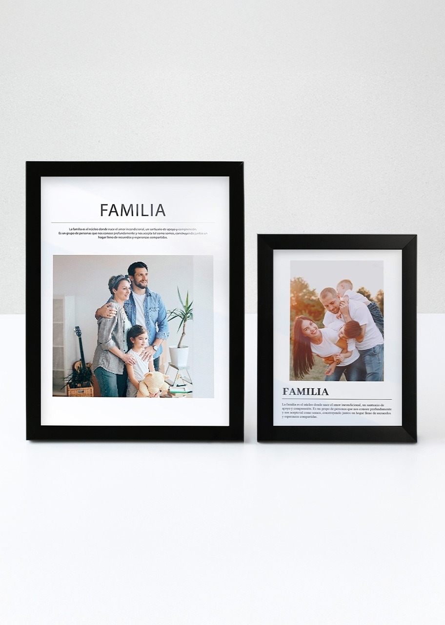 Imagen para Marco Familia Grande en Negro - 2