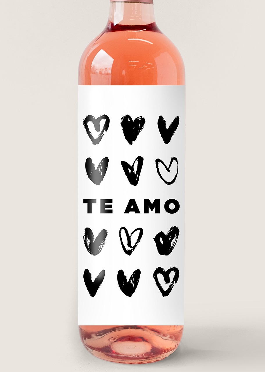 Imagen para Vino Beringer con etiqueta "Te amo" - 4