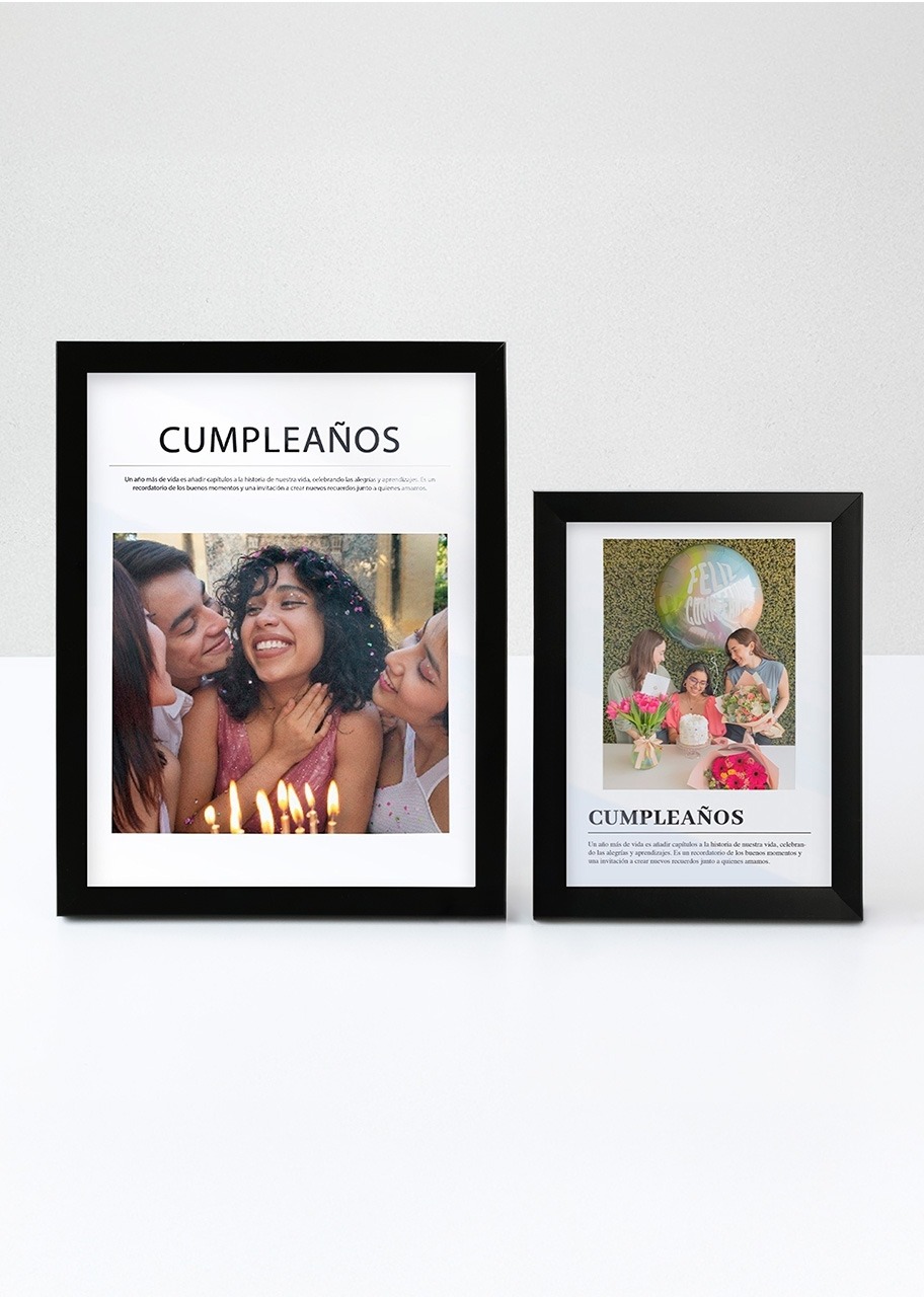 Imagen para Marco Cumpleaños Grande en Negro - 2