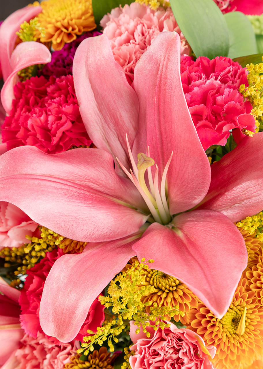 Imagen para Arreglo de Lilys Rosa y Claveles - 3