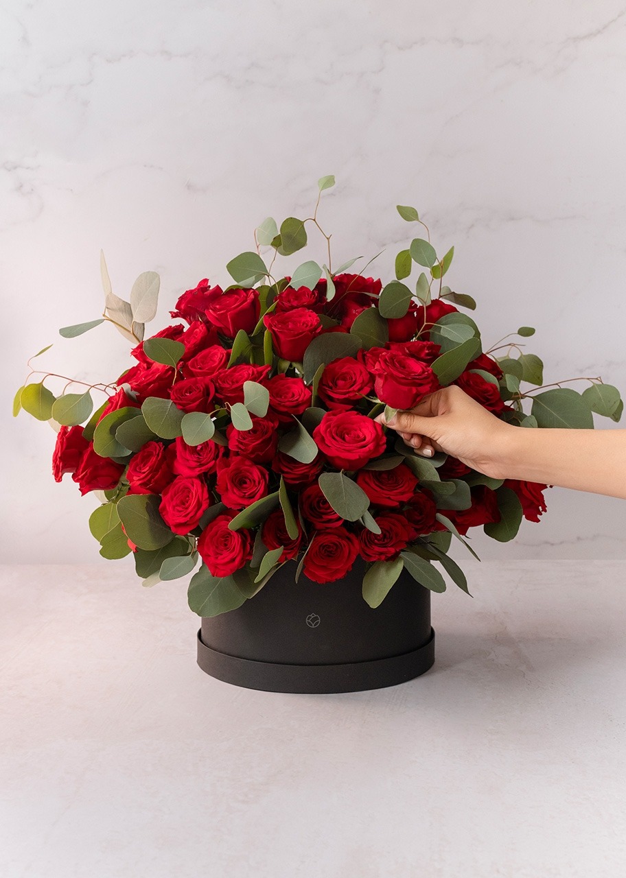 Imagen para 50 Rosas rojas en Caja - 2