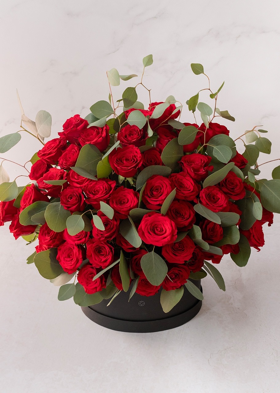 Imagen para 50 Rosas rojas en Caja - 3