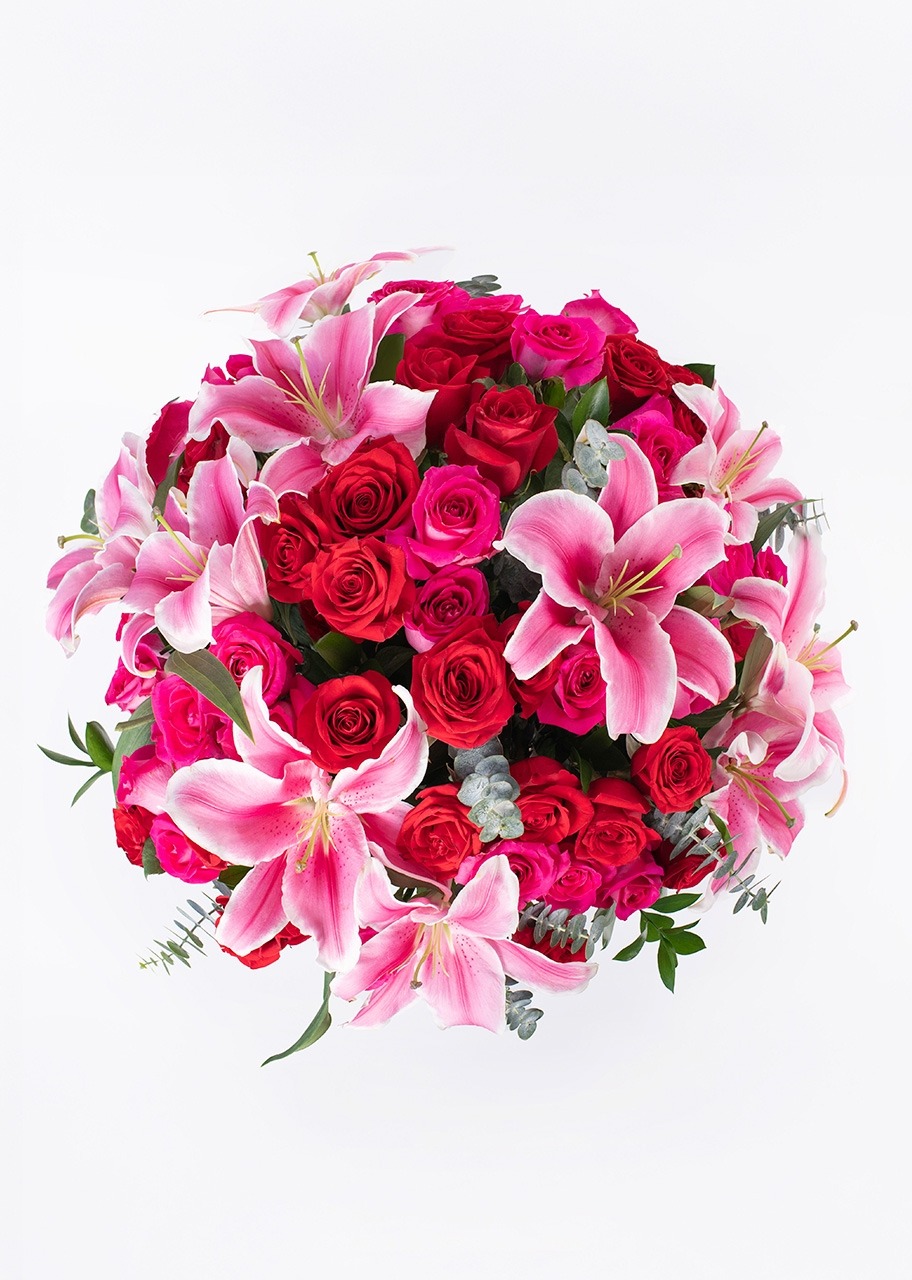 Imagen para Amor con Rosas y Stargazer en Jarrón y mini foto - 3