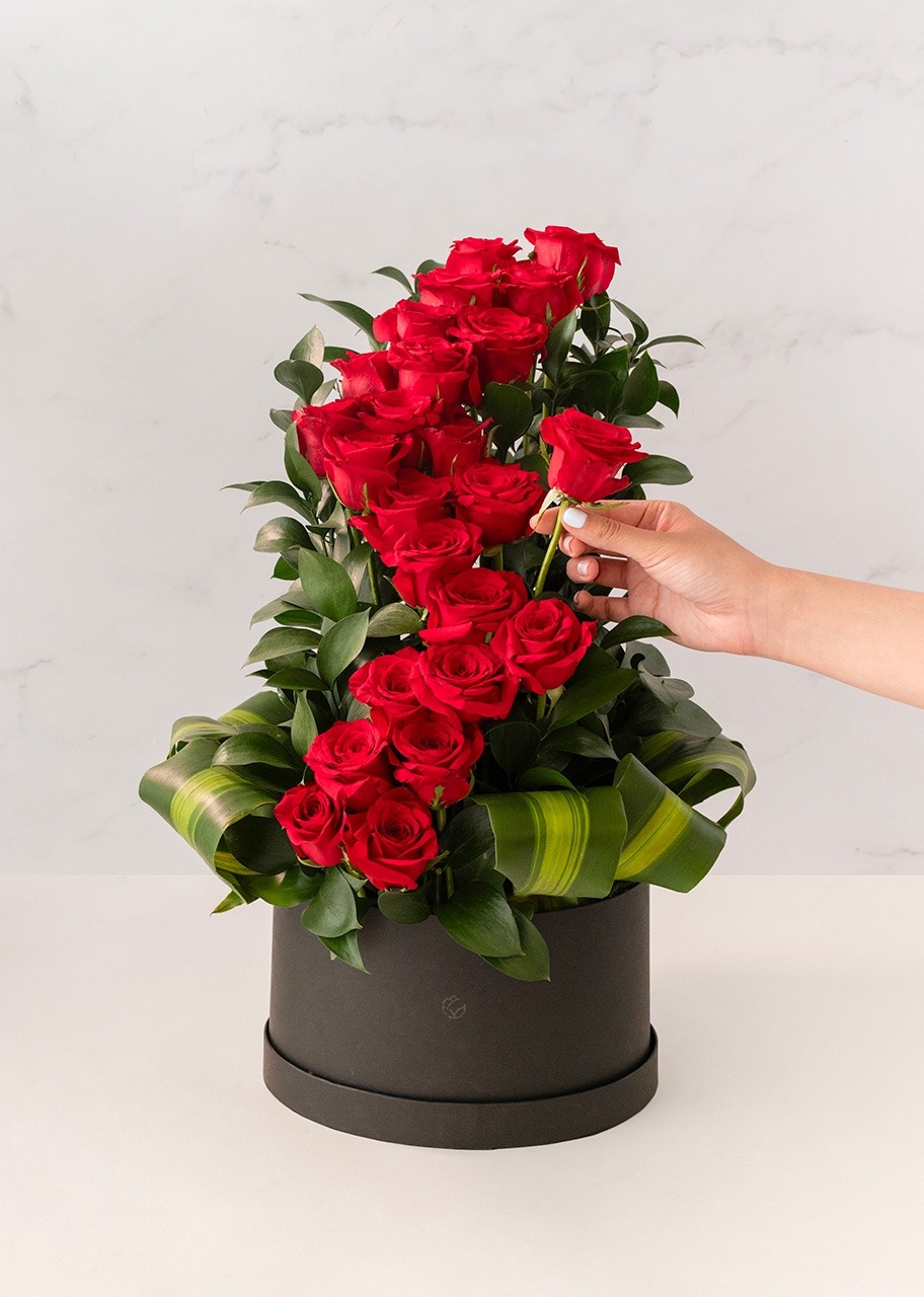 Imagen para Amor infinito con 24 rosas en caja - 2