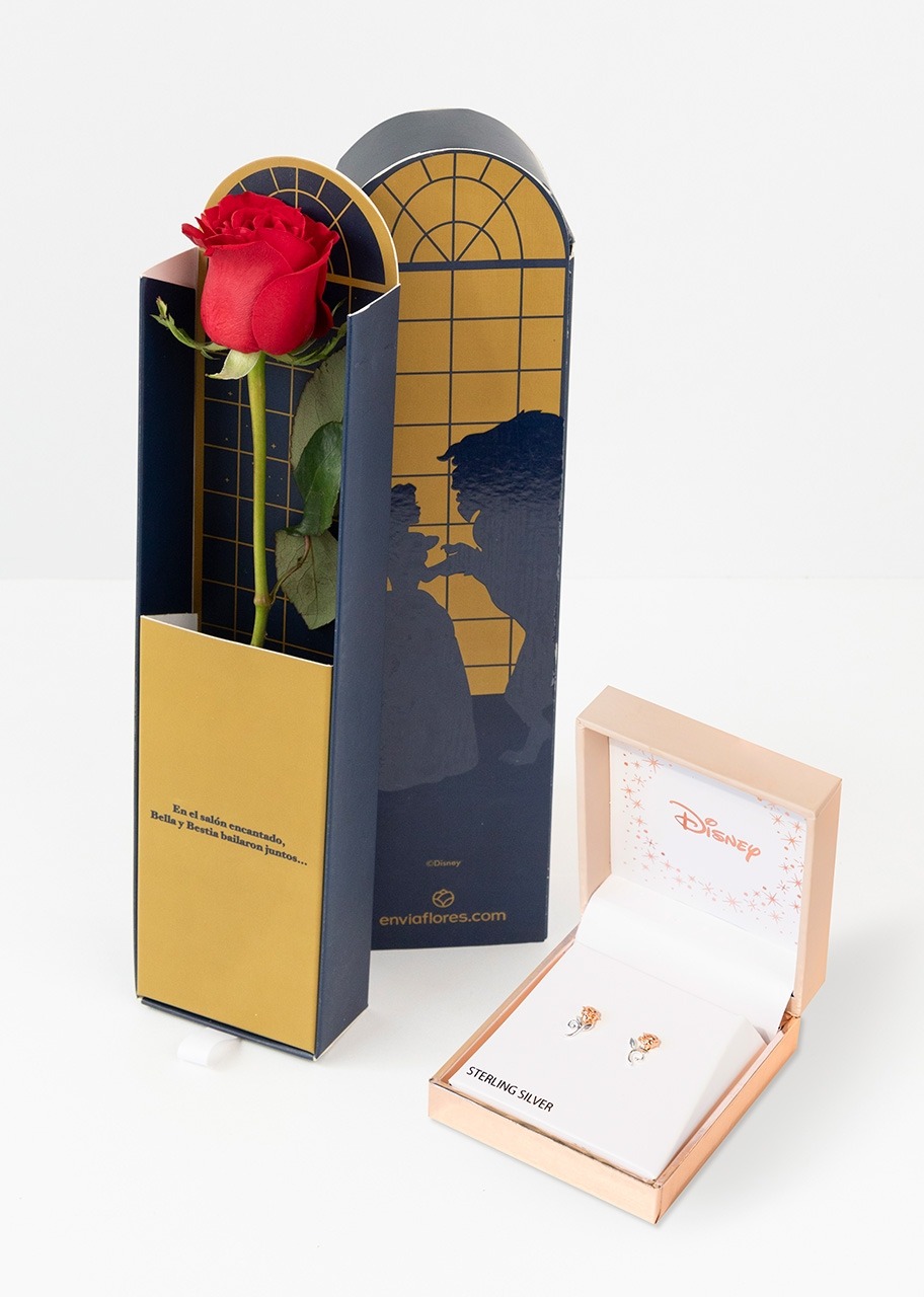 Imagen para Aretes Rosa La Bella y Rosa Roja - 1