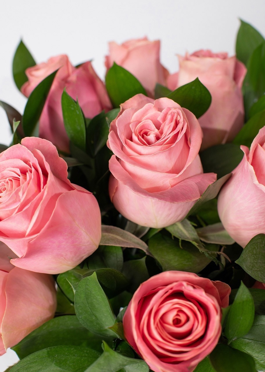 Imagen para Arreglo de 12 Rosas Rosas con Mini Foto - 3