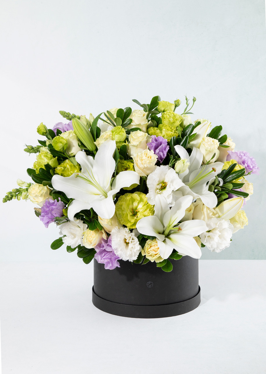 Imagen para Arreglo de Casablancas y Lisianthus - 1