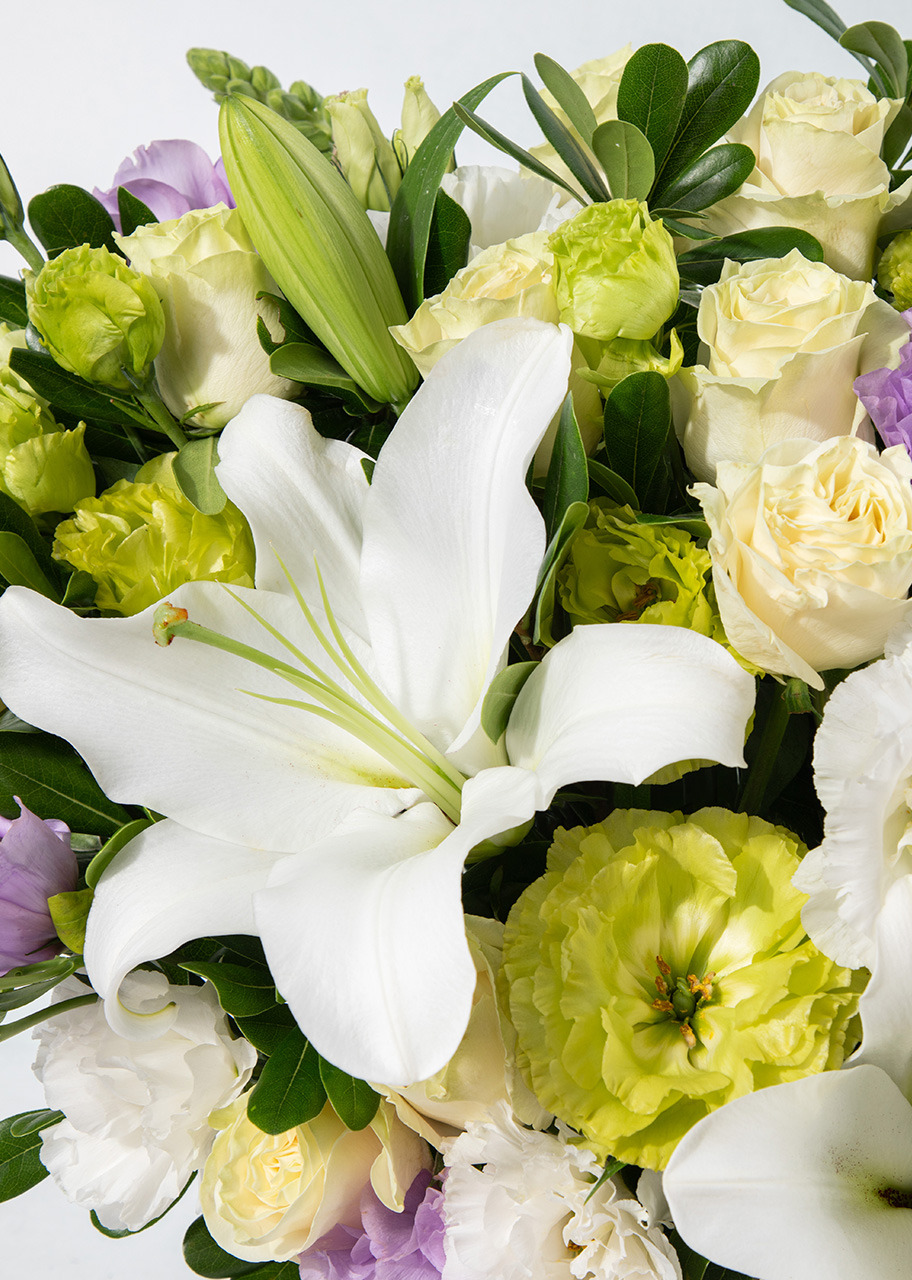 Imagen para Arreglo de Casablancas y Lisianthus - 3