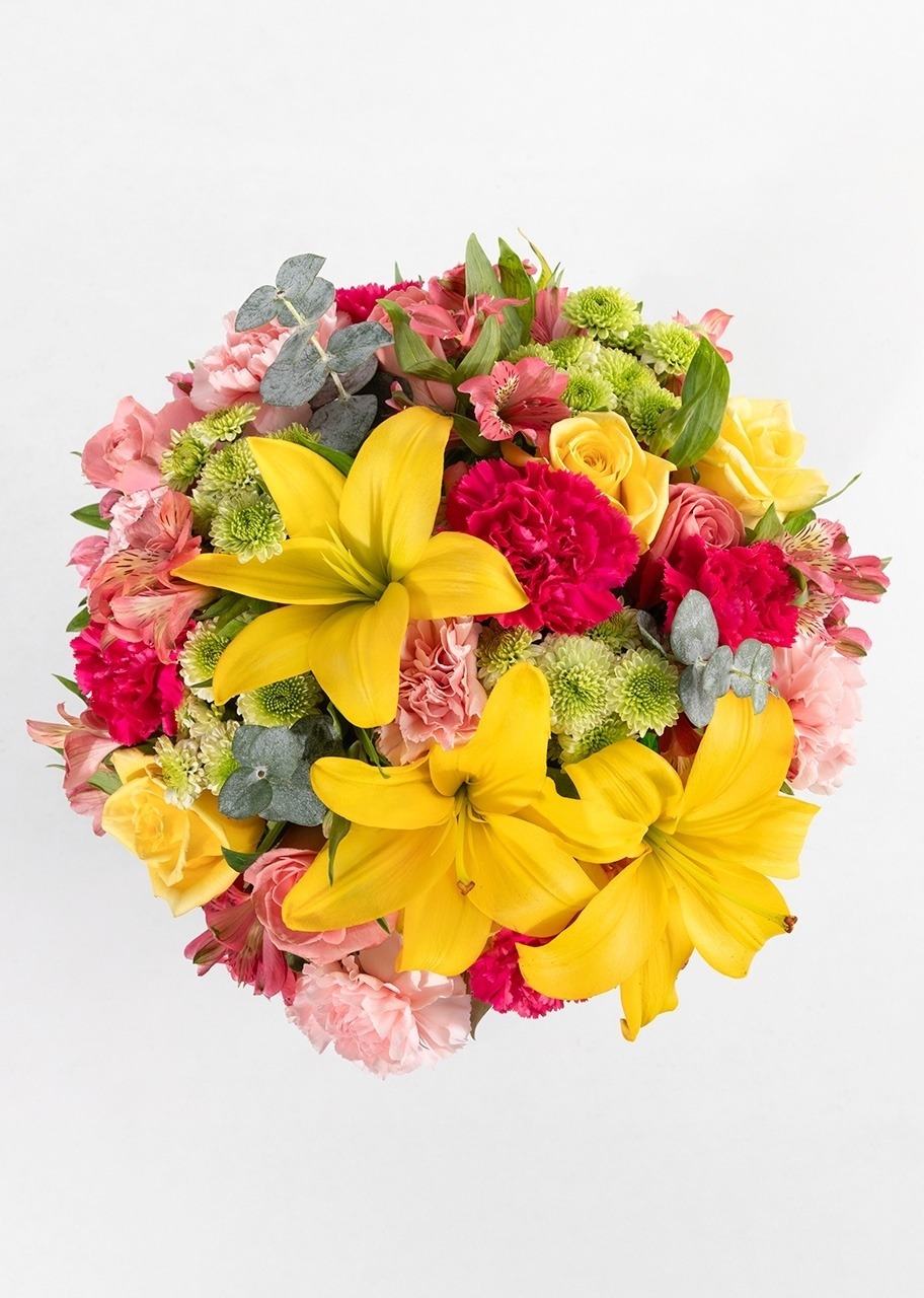 Imagen para Arreglo de Claveles Rosas y Rosas con mini foto - 4