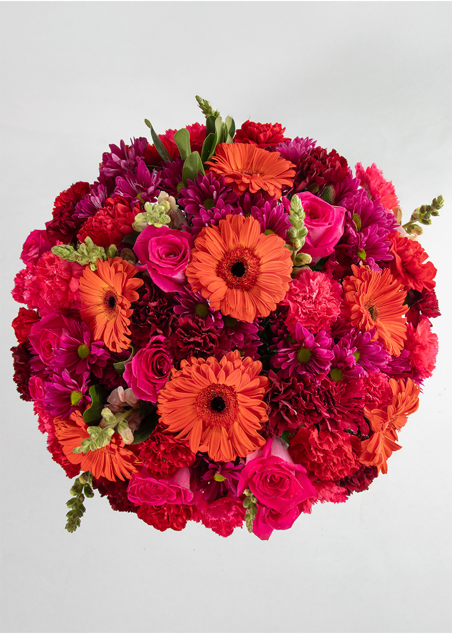 Imagen para Arreglo de Gerberas Rojas y Claveles - 3