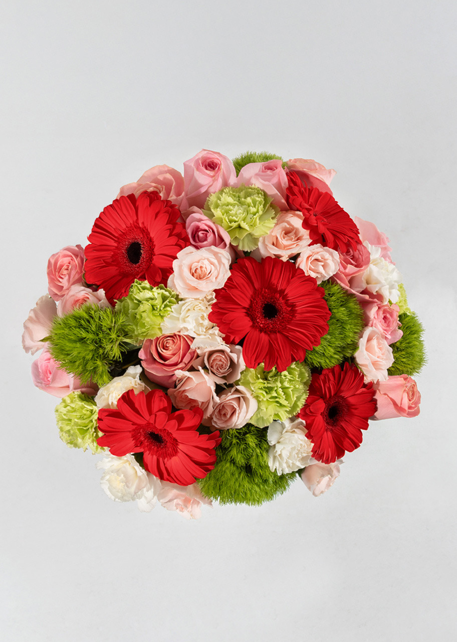 Imagen para Arreglo de Gerberas Rojas y Rosas - 2