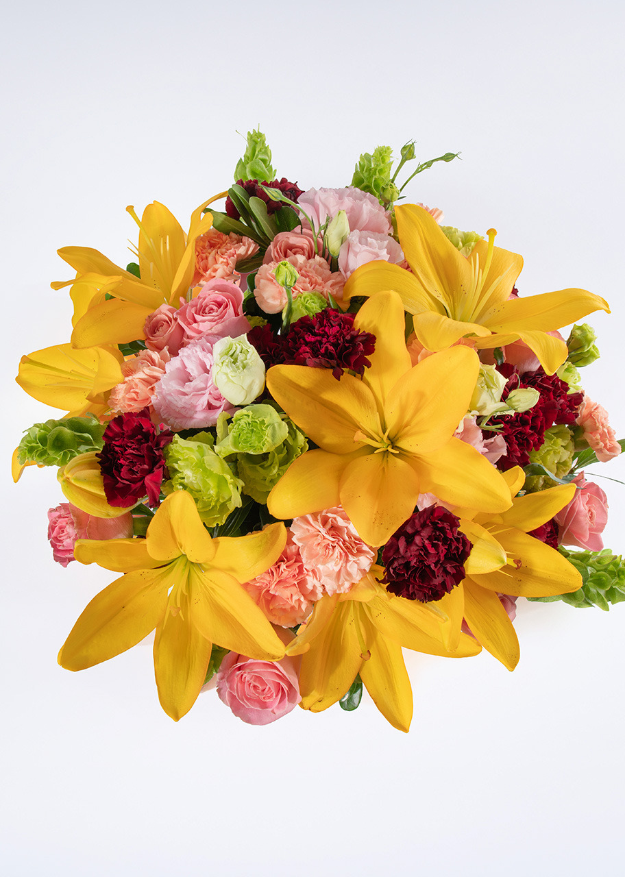 Imagen para Arreglo de Lilys Amarillas y Rosas - 2