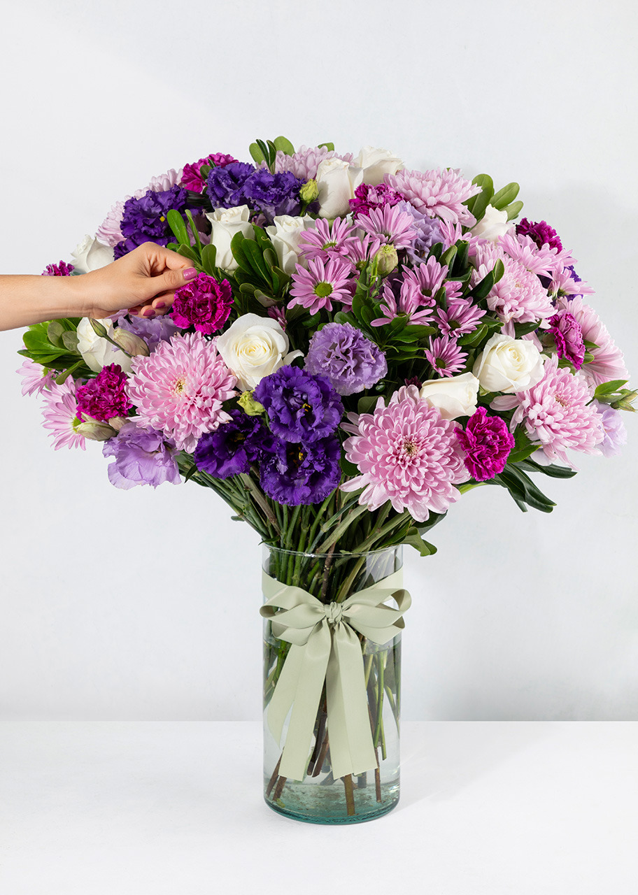 Imagen para Arreglo de Lisianthus Morado y Roxanas - 2