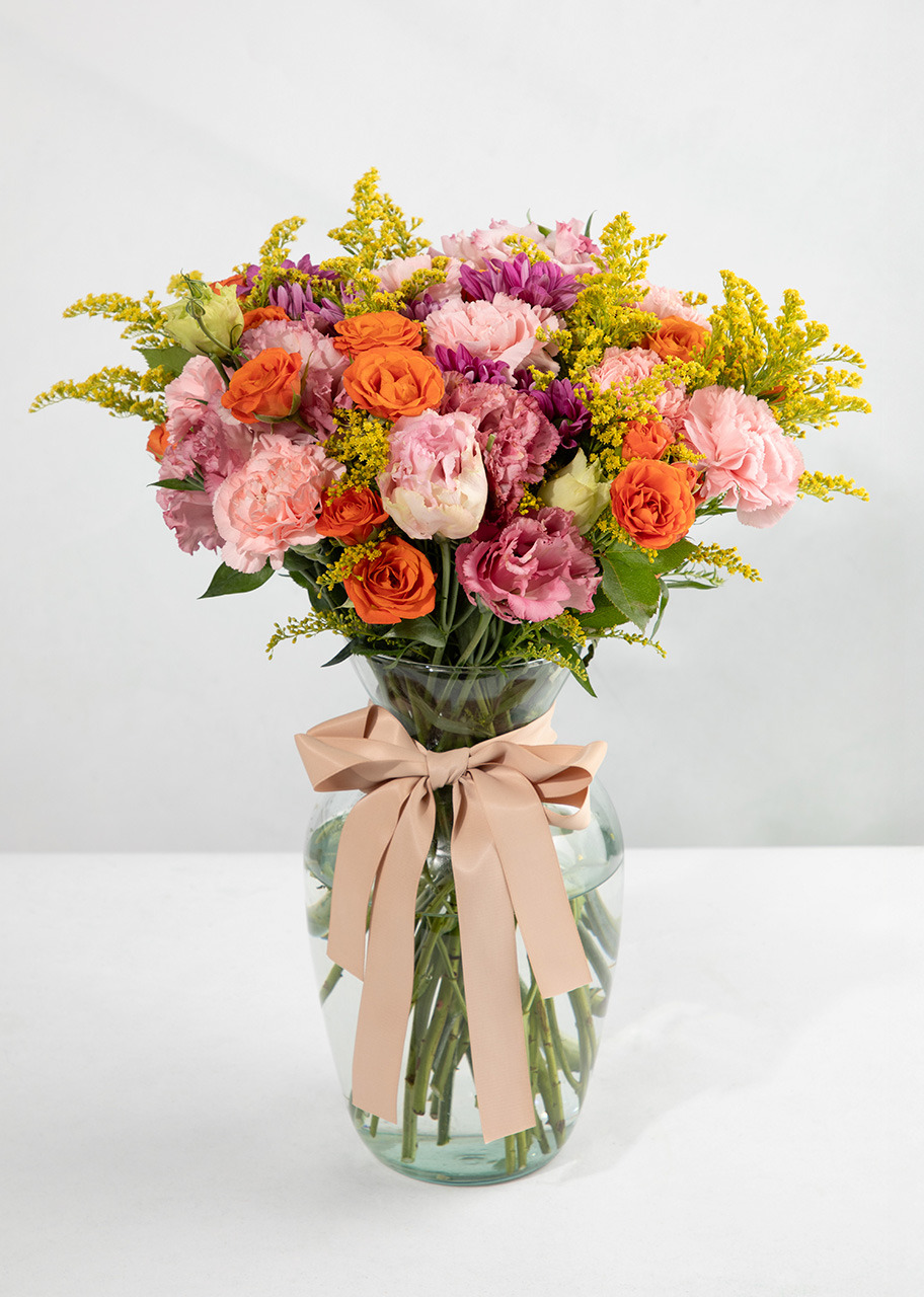 Imagen para Arreglo de Lisianthus Rosa y Margaritas - 1