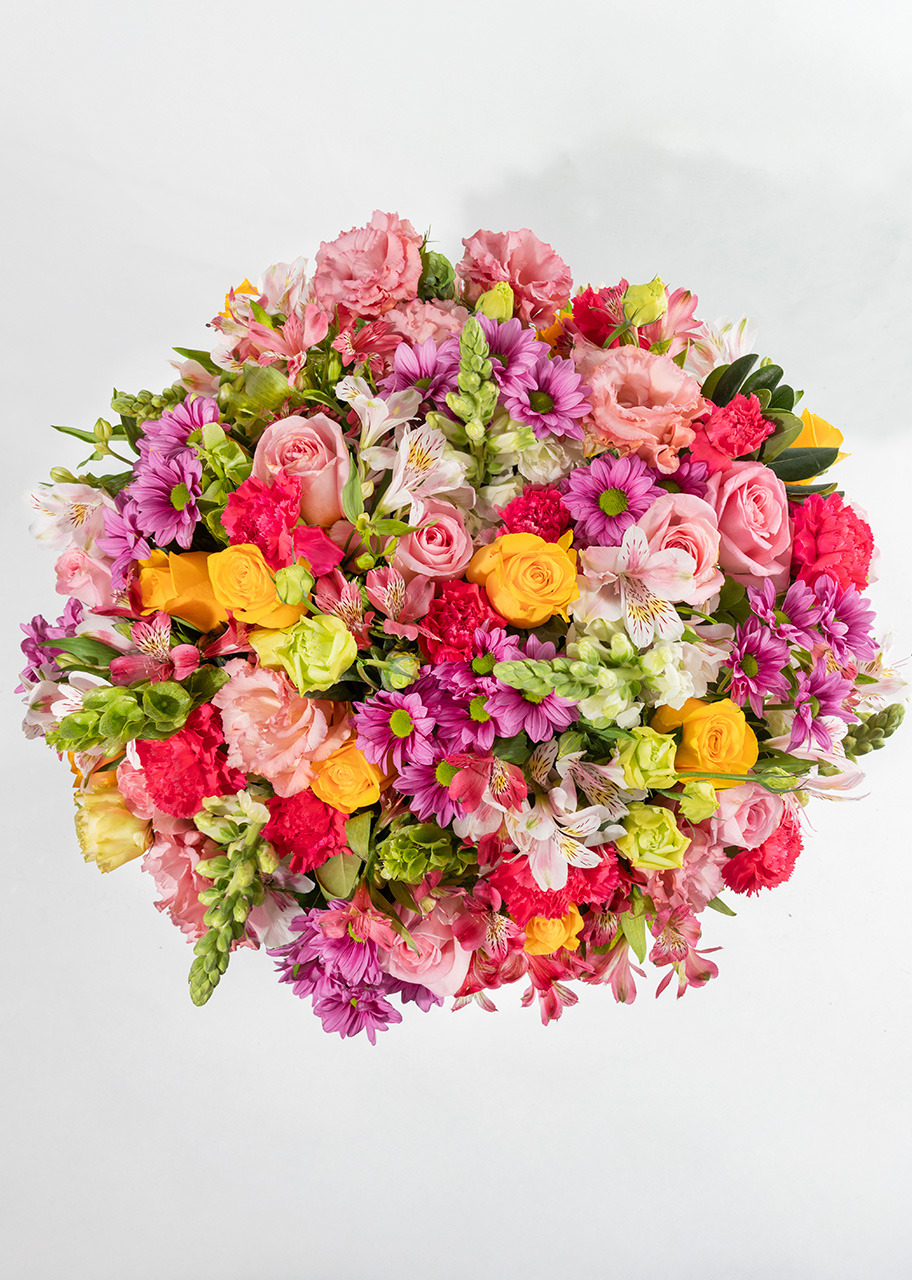 Imagen para Atardecer Arreglo de Rosas Amarillas y Lisianthus - 2