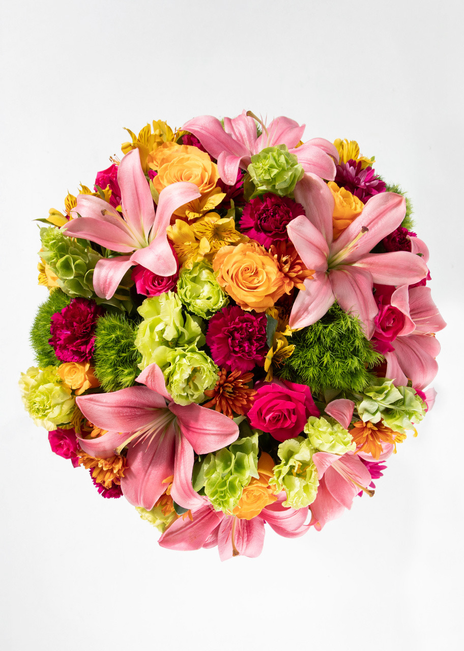 Imagen para Brindis con Rosas Naranjas y Lilis Rosas - 3