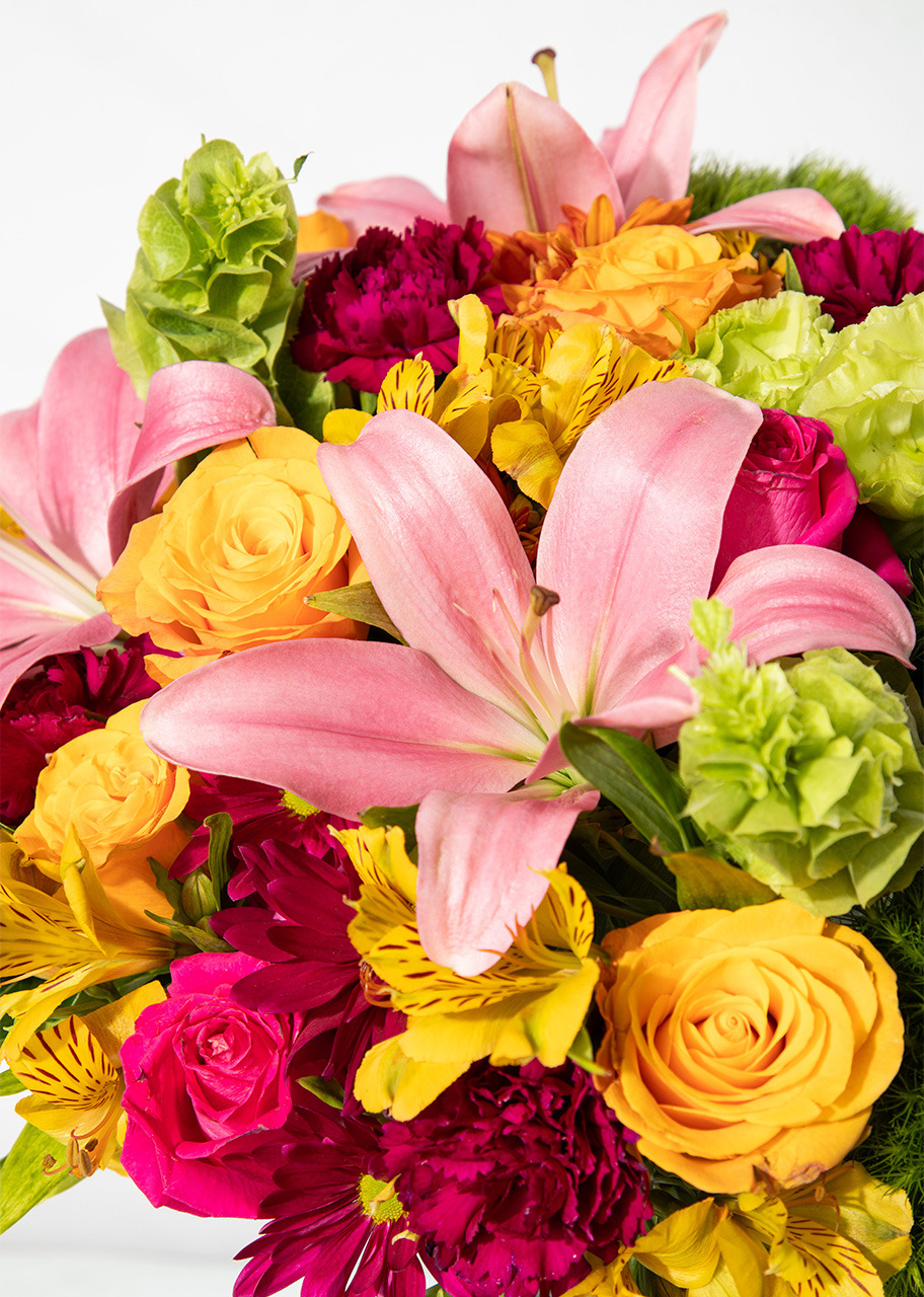 Imagen para Brindis con Rosas Naranjas y Lilis Rosas - 4