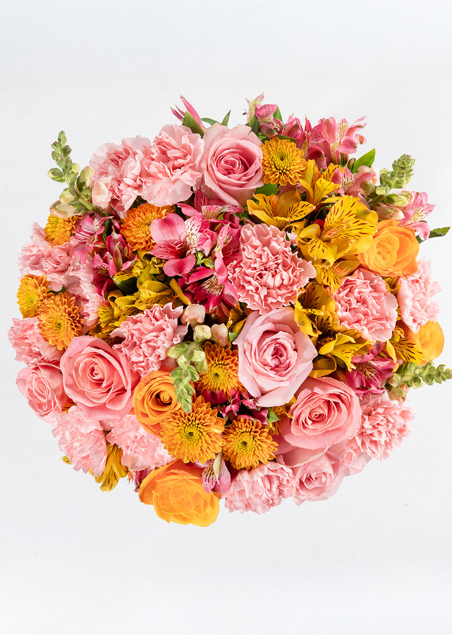 Imagen para Arreglo de Rosas Naranjas y Rosas - 2