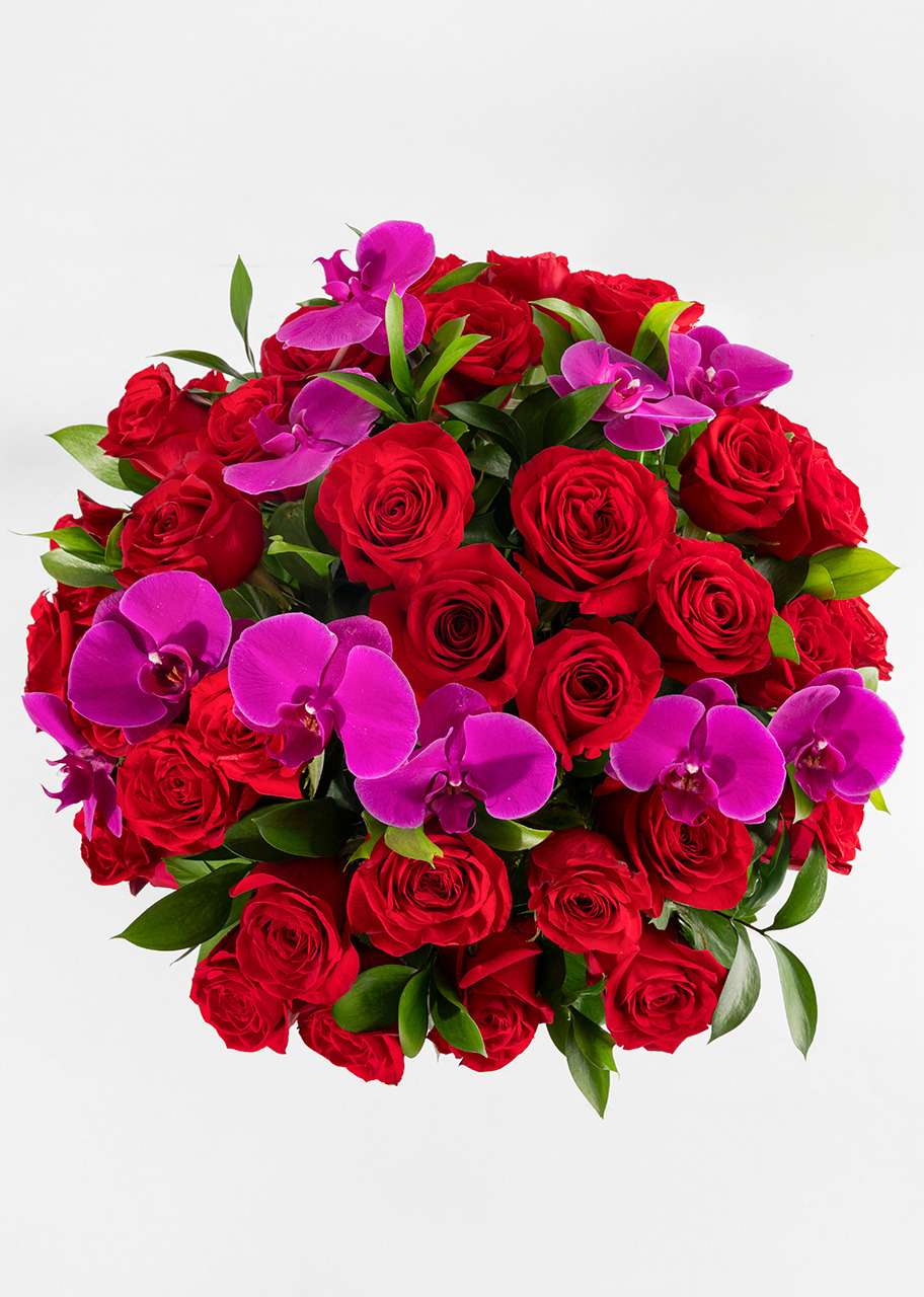 Imagen para Instante Arreglo de Rosas Rojas y Orquídeas - 3