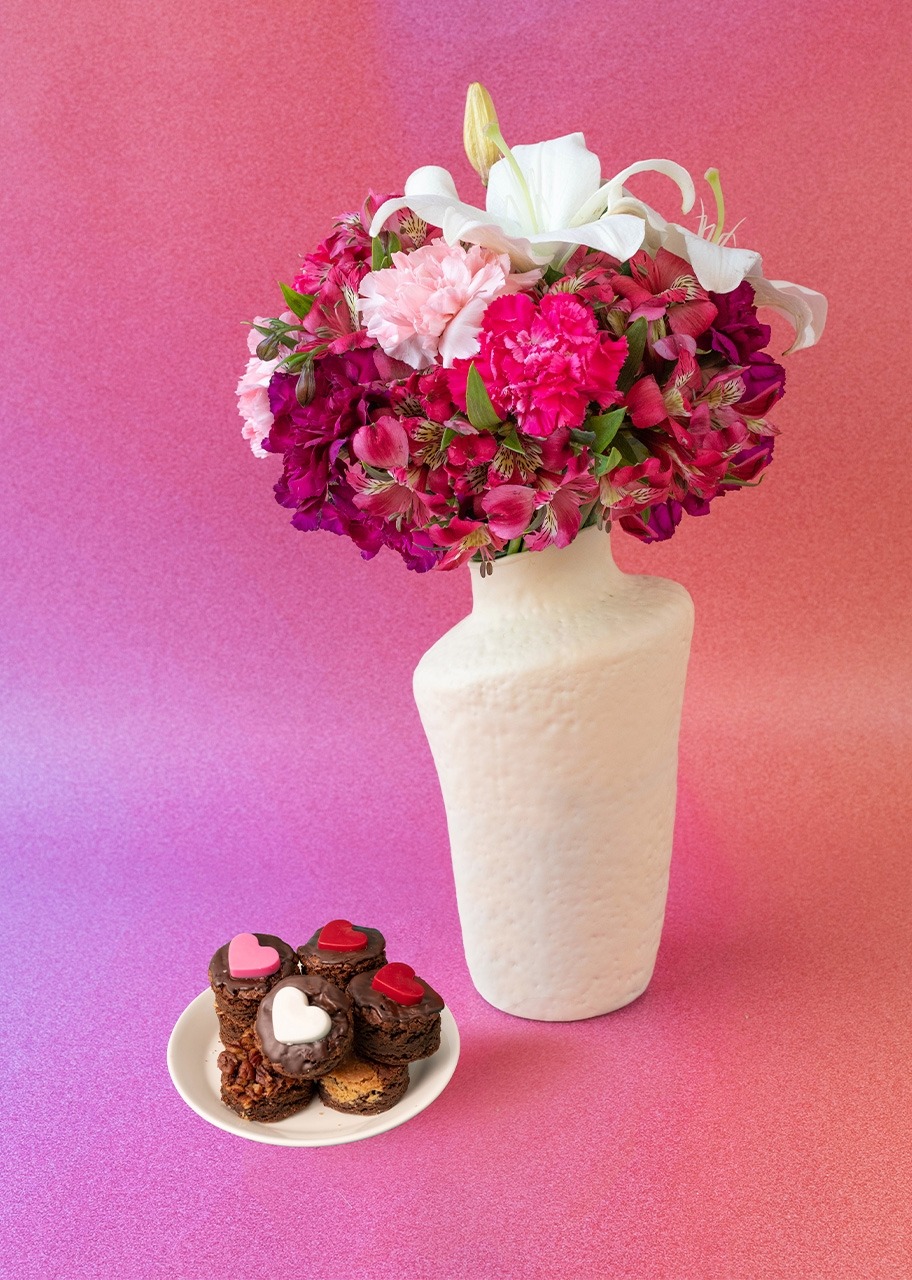 Brownies 8pz Brownerie con Lily y Claveles