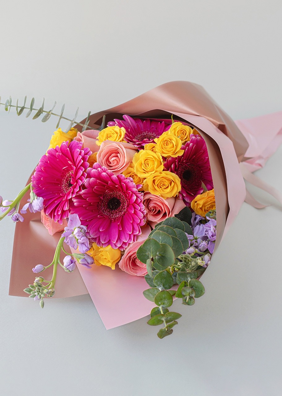 Imagen para Brownies 8pz Brownerie y Ramo de Gerberas y Alhelies - 4