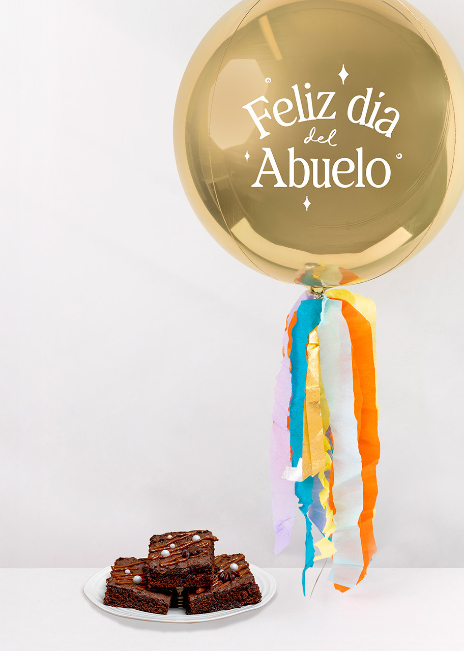 Imagen para Brownies Dolce Duo con Globo Esfera - 1