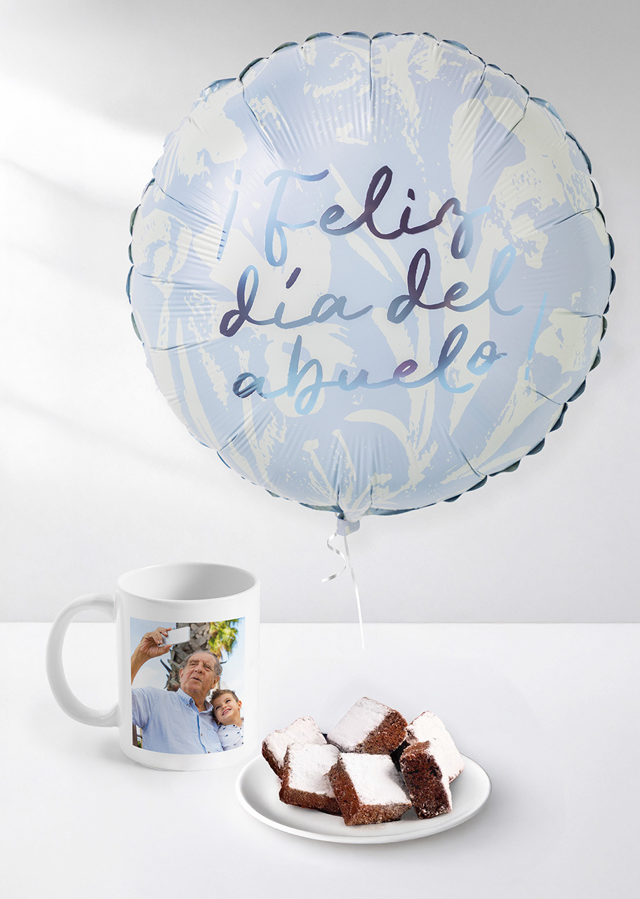 Imagen para Brownies Tere con Globo Abuelos y Taza Personalizada  - 1