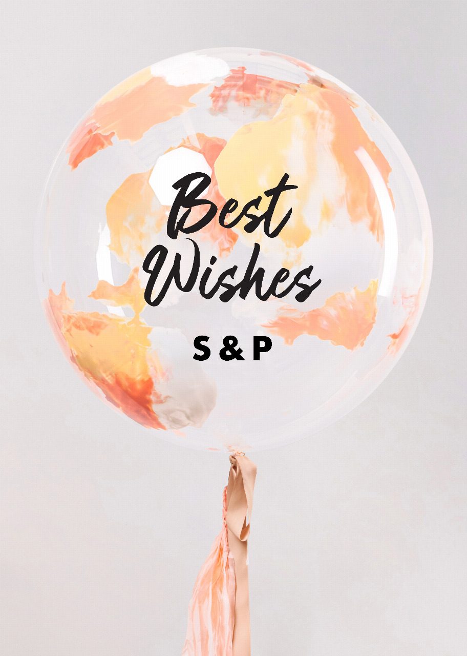 Imagen para Burbuja Acuarela Best Wishes - 2
