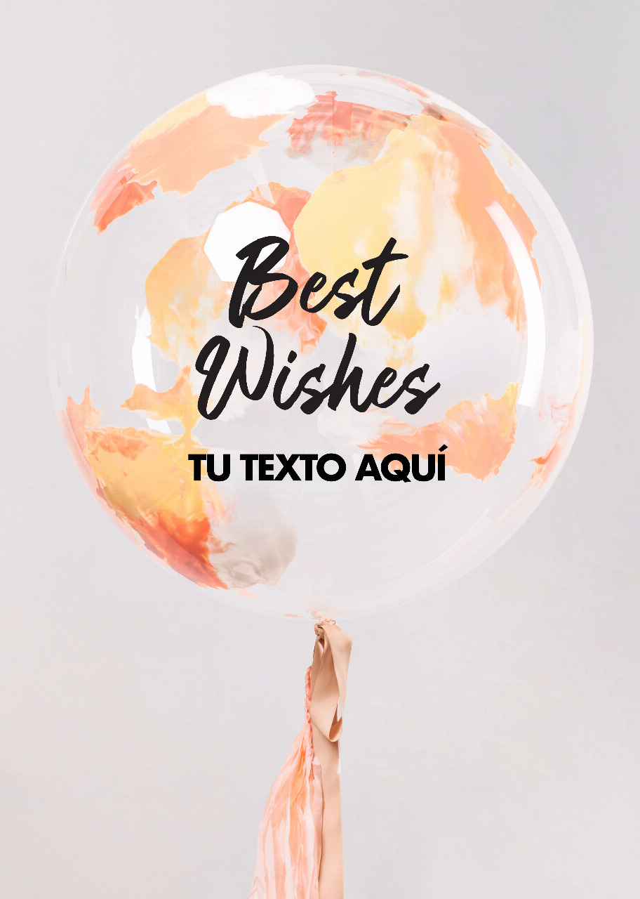 Imagen para Burbuja Acuarela Best Wishes - 1