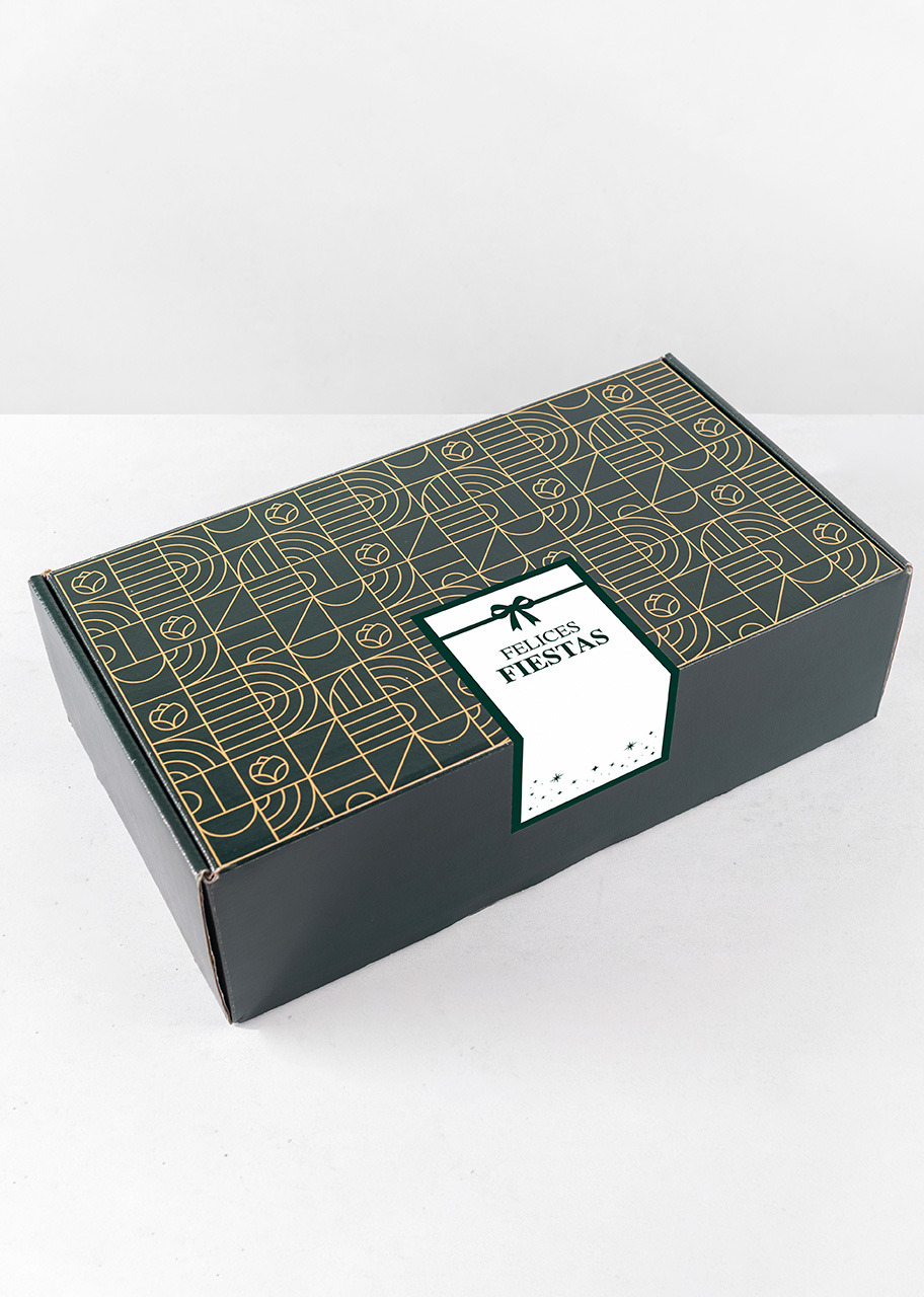 Imagen para Caja Personalizada Etiqueta con Duo Pack Auténtico Corajillo, Mix Dulce y Taza "Merry Christmas" - 5