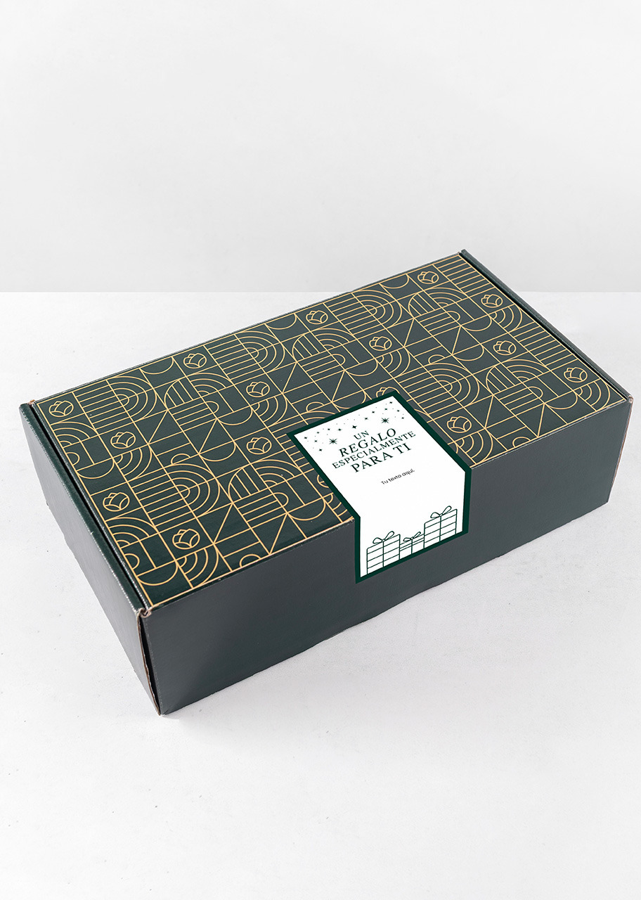 Imagen para Caja Personalizada Etiqueta con Duo Pack Auténtico Corajillo, Mix Dulce y Taza "Merry Christmas" - 5