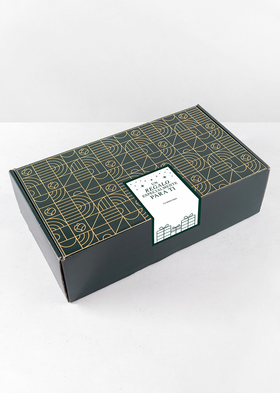 Imagen para Caja Personalizada  Etiqueta con Vino Beringer y Botanas - 4