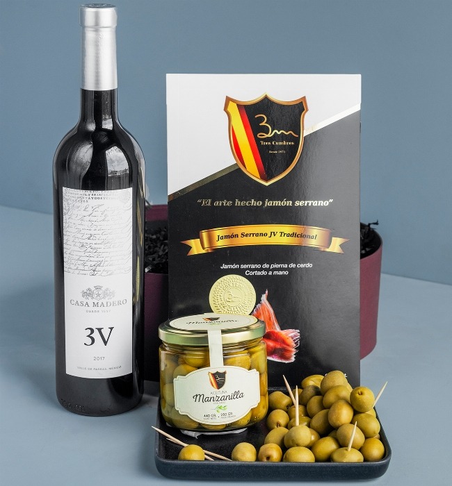 Imagen para Canasta Gourmet con vino 3V - 1