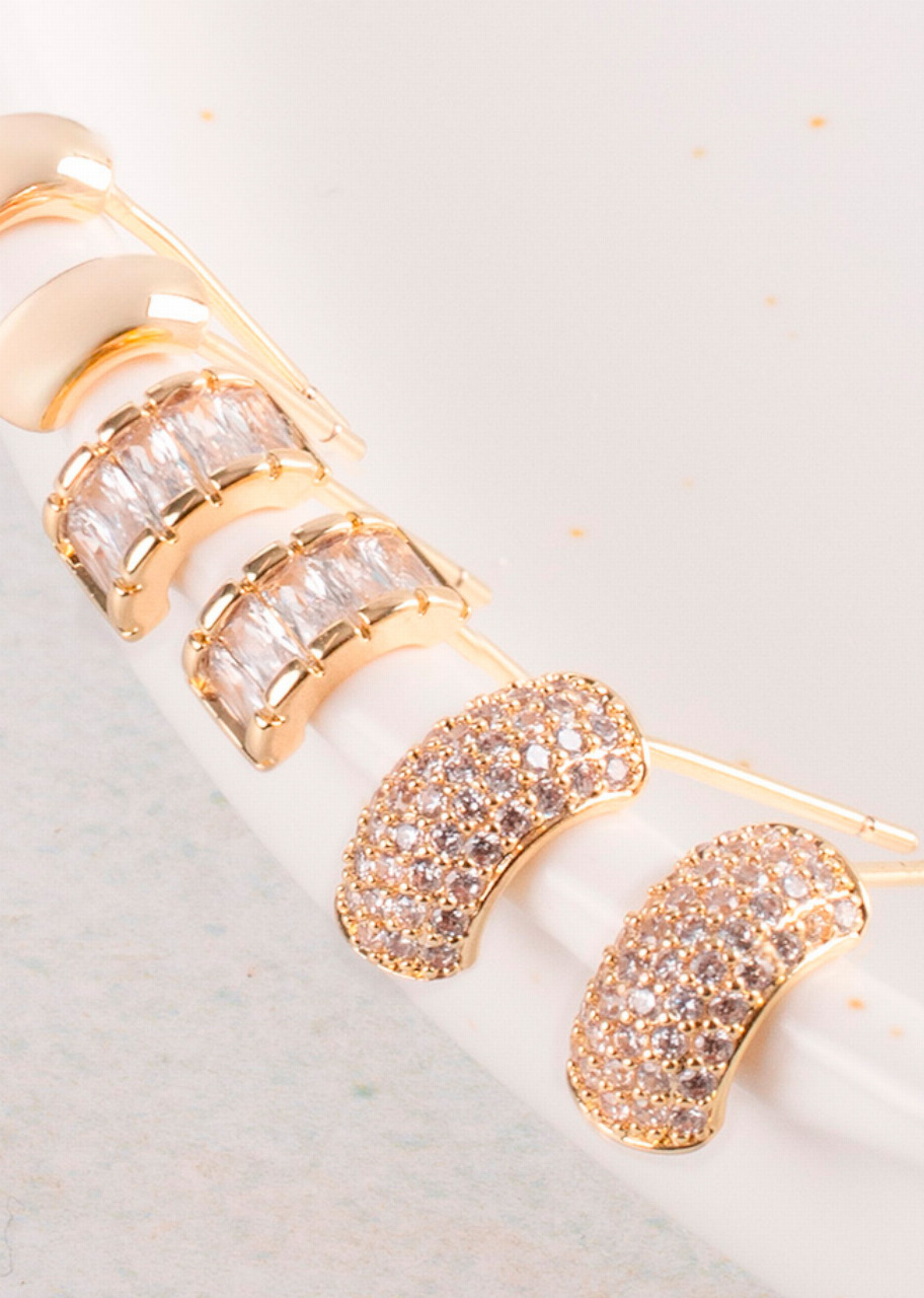 Imagen para Chispas de Cristal Set de Aretes Malandra - 1