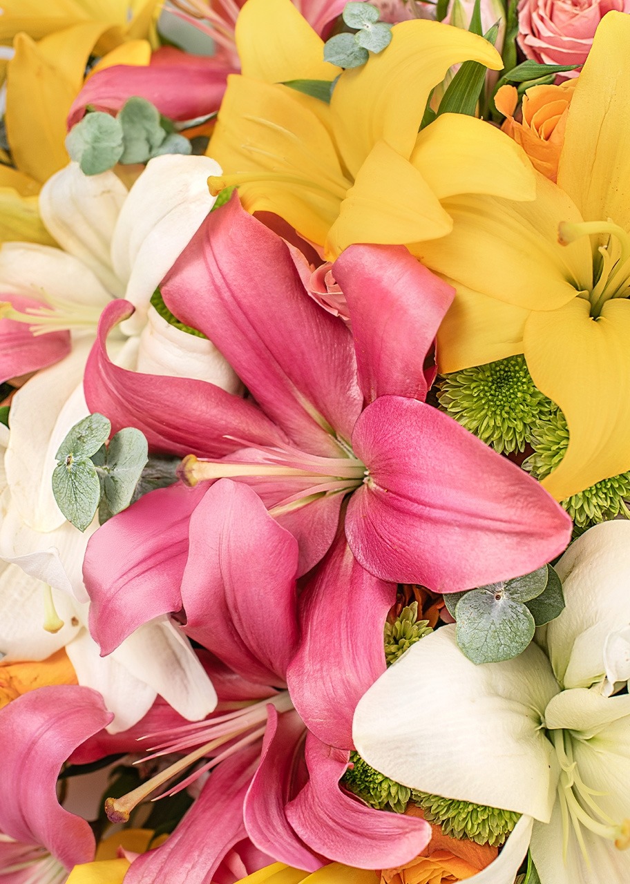 Imagen para Euforia Floral en Ramo con Combinación de Lilys - 4
