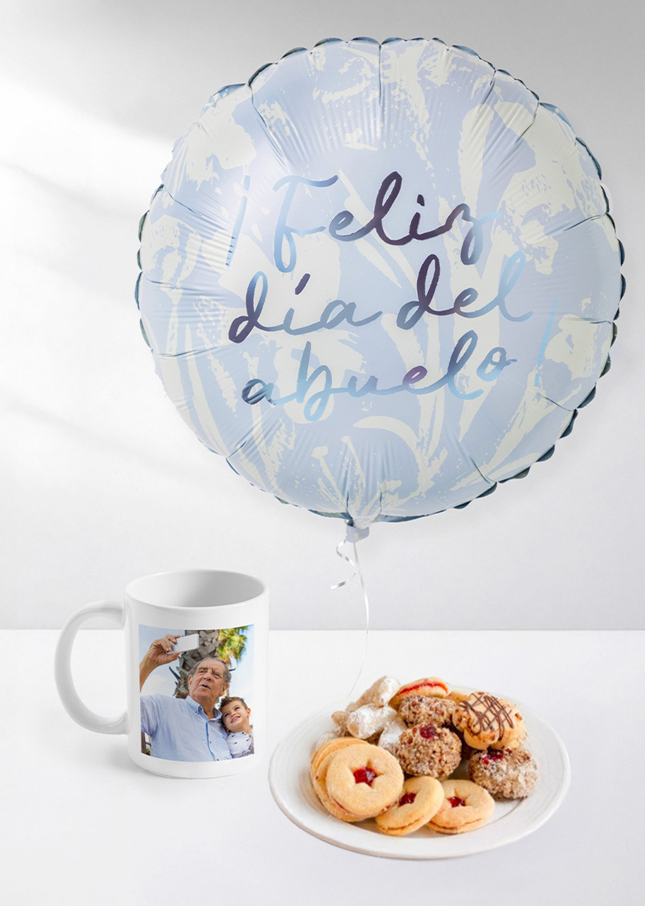 Imagen para Galletas Dolce Duo con Globo Abuelos y Taza Personalizada  - 1