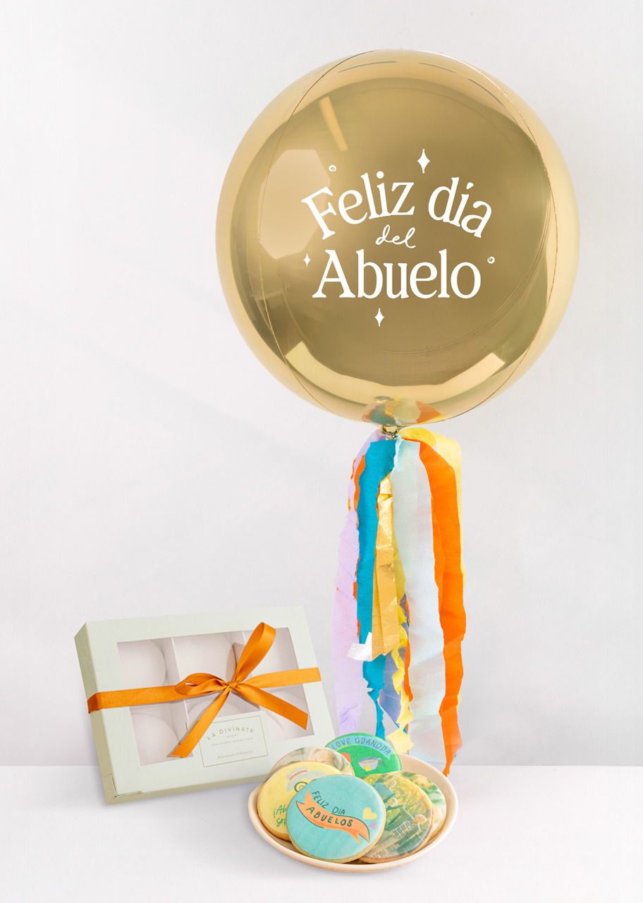 Imagen para Galletas Personalizadas con Globo Esfera Abuelos - 1