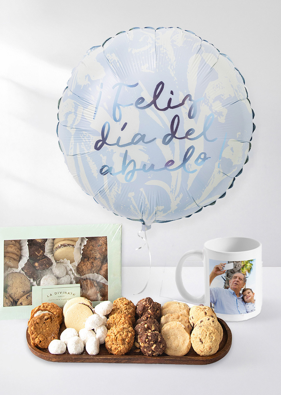 Imagen para Galletas Surtidas la Divinata con Globo Abuelos y Taza Personalizada  - 1