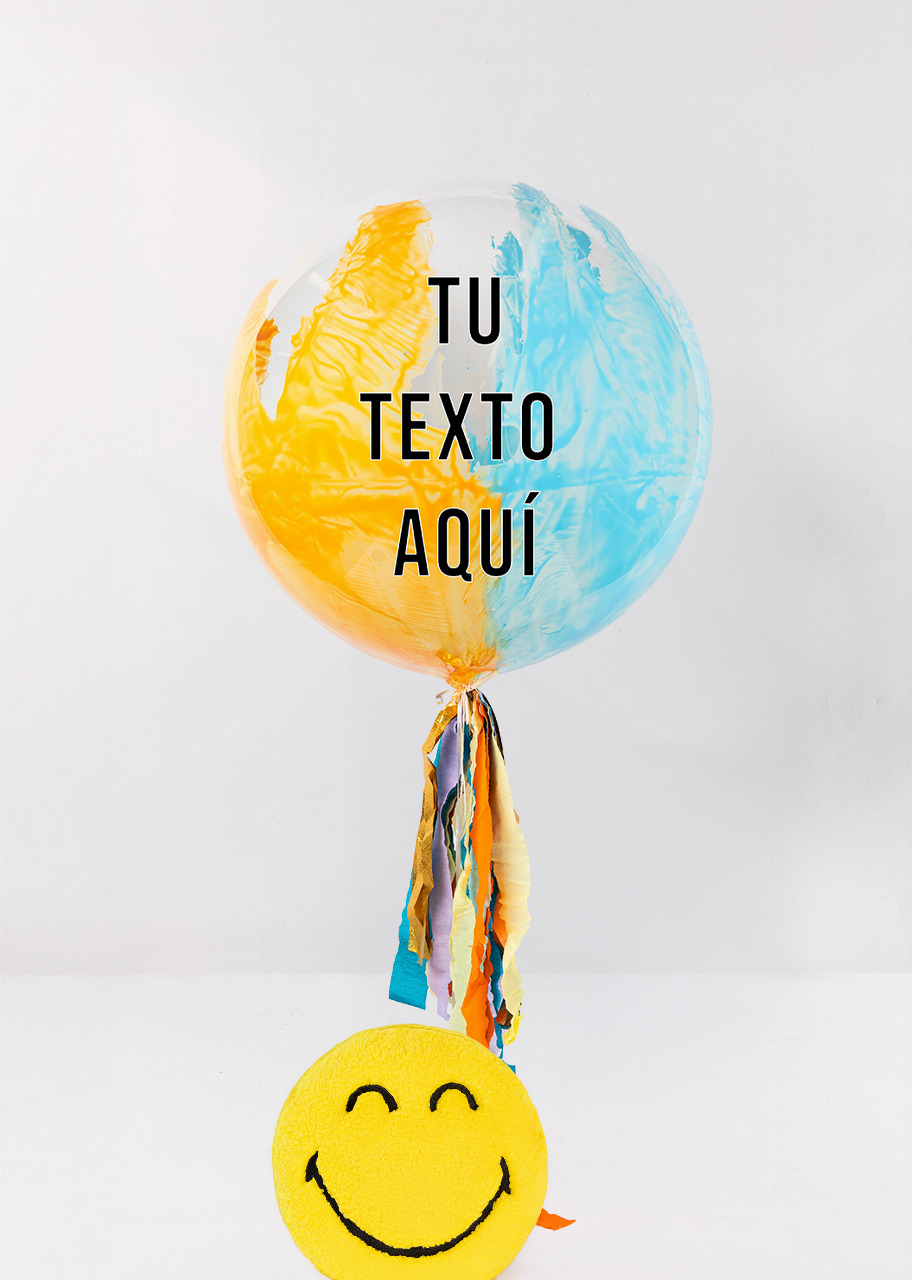 Imagen para Globo Burbuja “Sunrise Breeze” y  Cojín SMILEYWORLD® - 1