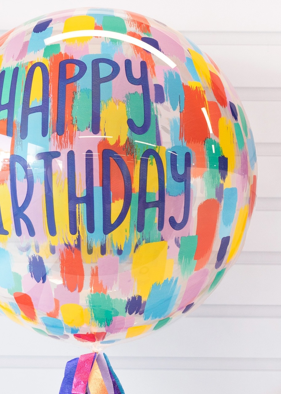 Imagen para Globo Burbuja "Happy Birthday" - 3